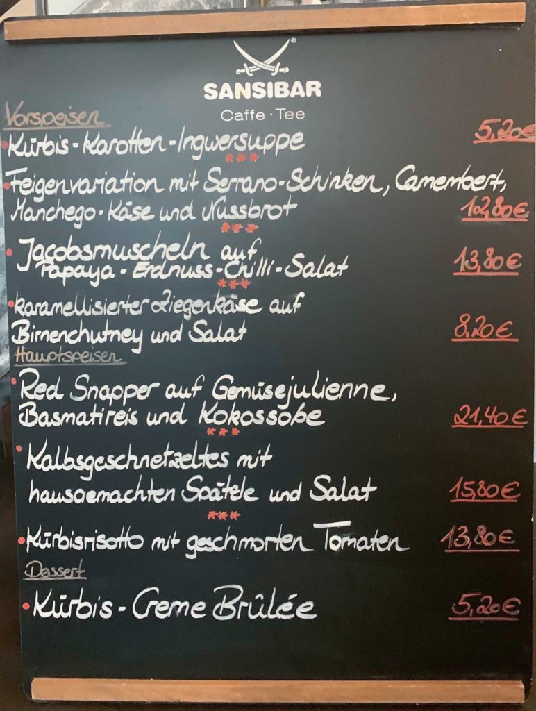 Menu & Wochenkarte